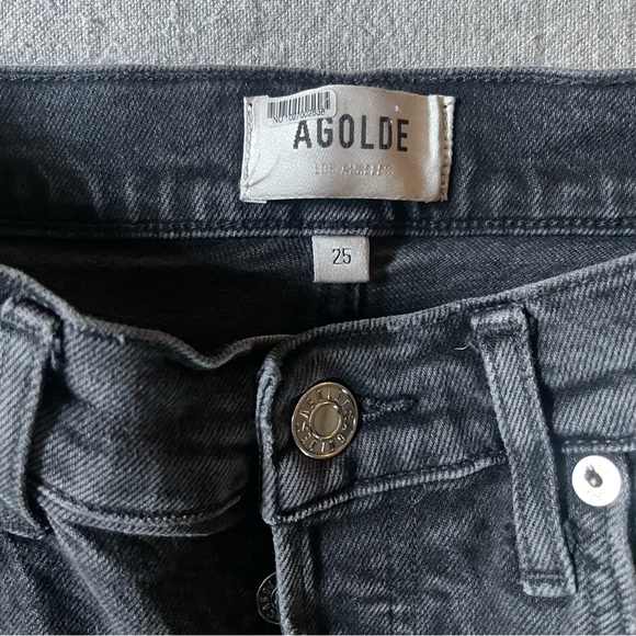 Agolde Riley High Rise Straight Crop 25 - Picture 3 of 4